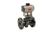 ICP Valves carbon steel ball valve 768 ANSI 300 + ADA/ASR pneumatic actuator