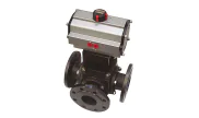 Carbon steel ball valve 783-L + ADA/ASR pneumatic actuator