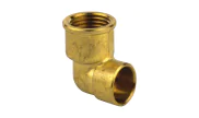 Brass elbow female threaded/female copper - 90 GC