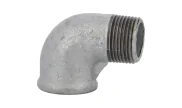 90° equal street elbow male/female - Galvanised - AFY - 92