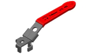 Lockable lever for brass ball valves PN30/20