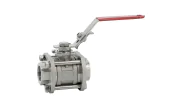 ELSA® stainless steel ball valve with BSP rotating ends