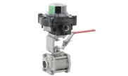 Reduced bore ball valve ELITR by ELSA® with SK limit switch box