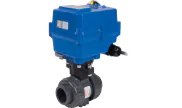 PVC-U ball valve B1 + TCR05 electric actuator