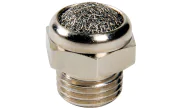 Brass silencer for Namur solenoid pilot valves