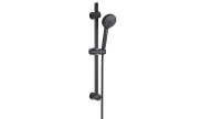 Shower set 1 jet - Length 175cm - Black