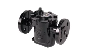 Cast iron reversed open float