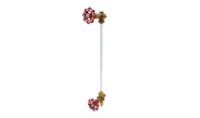Brass level gauge set with valves L135 BSP 1/4''x10