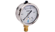 Stainless steel manometer - Glycerine filled - Radial