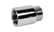 Chrome plated brass straight extension male/female L25