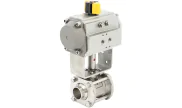 ELSA® stainless steel ball valve + RE/RES pneumatic actuator