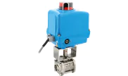 ELSA® stainless steel ball valve + SA-SCP fire safe electric actuator