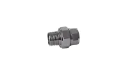 Nickel plated brass union fitting - Conical bearing