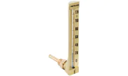 Brass angle thermometer for industry 0°C/120°C