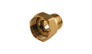 Brass 2 piece fitting female/male - Flat bearing