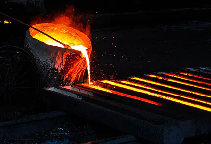 iron melting, go to page Manufacturing partners