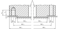 Pad dimensions for actuation according to ISO 5211
