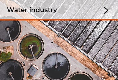 Modern urban wastewater treatment plant. Access to the description of this field of application of valves and fittings.