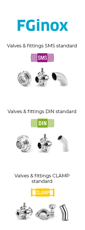 Access to our valves & fittings SMS, DIN & CLAMP standards