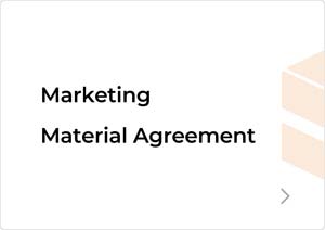 Marketing Material Agreement cover