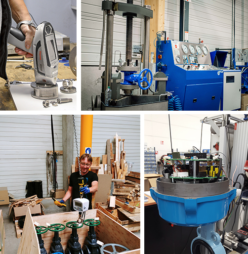 technical workshops within the Thermador Groupe to control product quality: hydraulic and pneumatic test benches, and an X-ray fluorescence spectrometer